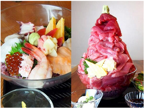 マグロ盛り過ぎ(乗せ過ぎ)丼