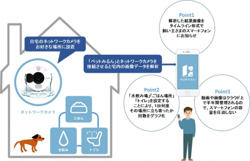 ペット見守りサービス「ペットみるん」