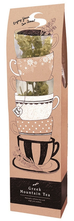 茎のままティーカップへ入れるハーブティー 「Greek Mountain Tea」