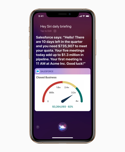 再設計されるSalesforce Mobile Appには、Salesforce Einstein Voiceと連動するSiriショートカットなど、iOS専用の新機能が追加される