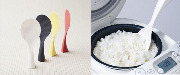 自立できるグリップがスタイリッシュなしゃもじ「立つしゃもじ」