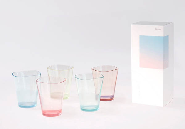 プラキラ(Plakira) ゆらぎタンブラー TwoTones パステル 240ml 5個セット